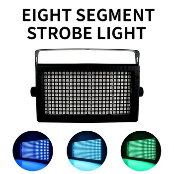 288LED 48 Segmentu RGB Stroboskop Dálkové Ovládání Osvětlení Flash DJ DMX Ovladač Bar Fiesta Party KTV Disco Obrázek