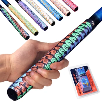 2ks Multicolor Anti-slip Rybářské Pruty Grip Pásky Pot savé Badminton Raketa Úchyty Pásky Obrázek