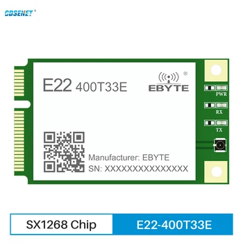433MHz 470MHz SX1268 Lora Bezdrátový Modul CDSENET E22-400T33E 33dbm 12 KM Mini PCI-e UART RS485 RS232 USB LBT RSSI Relé Sítě Obrázek