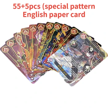 55+5ks speciální Vzor Papíru Yuanshin Šok Hra Vzácný Charakter Vynikající Vertikální Obraz Kolekce Karta Beelzebul Lumine Obrázek