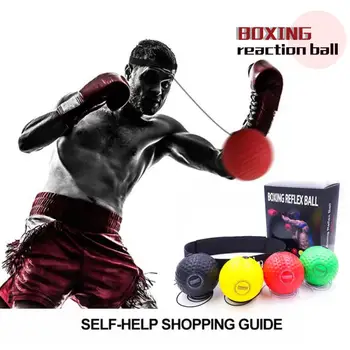 Box Reflex Ball Head Band Hlavu-nasedl na Boxing Rychlost Koule Sanda Boj Školení Zařízení s Bungee Šňůry 20g PU Pěny Míč Obrázek