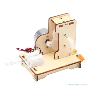 DIY Science Experiment Model DIY Dřevěné-Ruční Zalomený Generátor Hračky pro Studenty Vynález, Děti Počátku Vzdělávací Obrázek