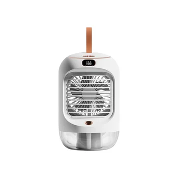 Elektrický Ventilátor Dobíjecí Přenosný Desktop Tichý USB Chlazení Mini Přenosný Ventilátor Klimatizátory Vzduchu, Domácí Zvlhčovače vzduchu,Bílá Obrázek