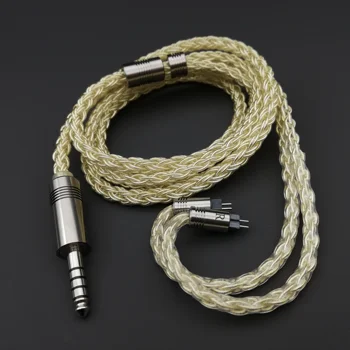 Hiclass 12 Pramen jeden krystal mědi pokovené 24K zlatem sluchátka kabel 2-pin 0.78 nebo MMCX kabel vhodný pro hi-fi/Fio/Iem Obrázek