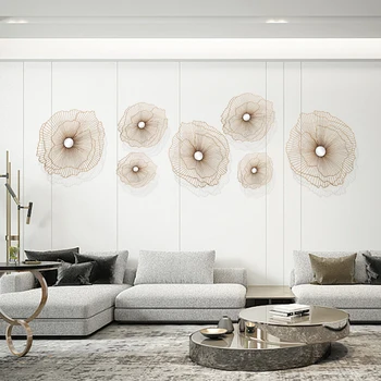 Kreativní Nordic obývacím pokoji nástěnné dekorace květiny, trojrozměrné tepaného železa nástěnné dekorace nástěnné dekorace Obrázek