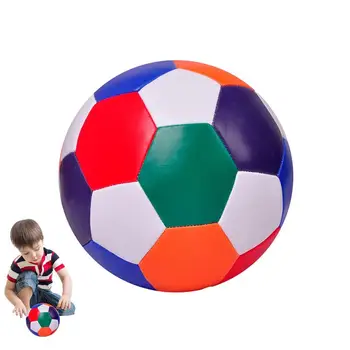 Měkký Fotbalový Míč Děti Fotbalové Halové Sporty Mini Měkké Plněné Soccerball Odolné Proti Opotřebení Měkké Fotbal Hračka Pro Děti Narozeniny Obrázek