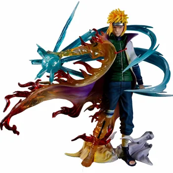 Naruto ZLA 4. Generace Namikaze Minato Model Dvojitá Hlava Spirála Pilulku Anime, Akční Figurky 26cm Děti Hračky Pro Děti Dárky Obrázek