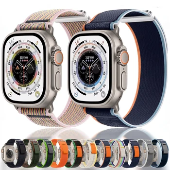 Nylonový popruh Pro Apple watch Ultra/2 49mm 9 8 7 45 mm 41 mm prodyšná náhradní náramek Pro iwatch 6 5 4 3 SE2 44 mm 40 mm 42 mm Obrázek