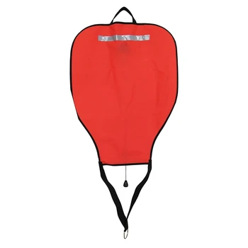 Potápění Nylon Tašku,Vysoká Viditelnost Nafukovací Vak S Otevřenou Dno,Záchranné Taška Float Bóje(Červená) Obrázek