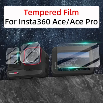 Pro Insta360 Ace/Ace Pro Panorama Sportovní Objektiv Fotoaparátu Displej Tvrzené Glassic Film Před Obrazovku PET Ochranná Fólie Doplňky Obrázek