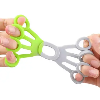 Ruka Uchopovací Silikonové Prstem Nosítka Světlé Barvy Opakovaně Použitelné Ruku Terapie Hand Grip Posilovač Prstů Sportovce Obrázek
