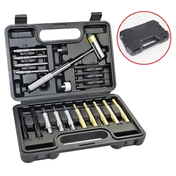 Ruční Nářadí Kladivo Roll Gunsmithing Punč Profesionální Mosaz Sada 21pcs Kit Portable Údržbu Dual-sided Zbraň Obrázek