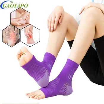 1 Pár Nano Ponožky Neuropatie Ponožky Kompresní Rukáv Na Kotníku Otok,Zánět Patního Nervu,Neuropatie - Nano Ortéza Pro Ženy, Muže Obrázek