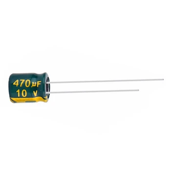 20ks 470UF 10V 10V470UF Hliníkový Elektrolytický Kondenzátor s vysokou frekvencí 6X7MM Obrázek