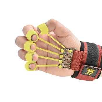 Hot prodej Silikonové Humanoidní Prst Cvičenec Posilovač Trenér Rukojeť Prst Nosítka Odpor Kapely Obrázek