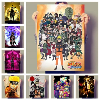 Japonsko Anime Malířské Plátno Uchiha Itachi Naruto Sasuke Jiraya Umění Plakáty Tisk Nástěnné Obrázky Domácí Zeď Estetický Dekorativní Obrázek