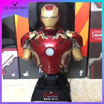 Marvel Iron Man Mark Xliii 43 Poprsí Pre-maloval Model Kit S Led Světlem Pvc Akční Obrázek Model Hračky, Vánoční Dárek Obrázek