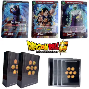 Nové 25/50ks Dragon Ball Metal Gold Pramene Karty Goku Saiyan Vegeta TCG Vzácné Obchodní Zástupce Kolekce Bitvě Trenér Chlapci Dárek Obrázek