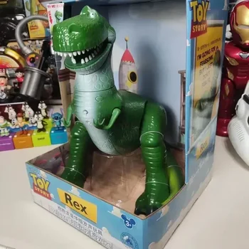 Nové Disney Toy Story 4 Rex Zelená Dinosaurů Pvc, Akční Figurky, Model Panenky Nohy Se Může Pohybovat Sbírky Hračky Pro Děti Dárky Obrázek