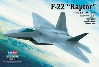 Trumpeter 1/72 USA F-22 Raptor Stealth Fighter Model Sestavy Stavebnice Hobby Statické Hračky Pro DIY 80210 Obrázek