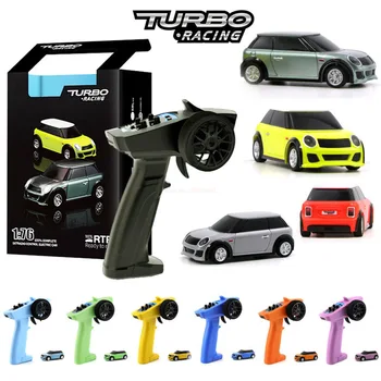 1:76 Drift Rc Brinquedos Proporcionais Completos Kit R Turbo Závodní Auto Com Gyro Rádio E Controle Remotu Para Crianças E Adultos Obrázek