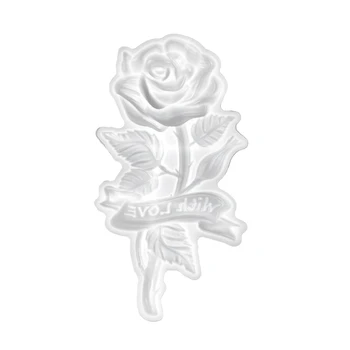1 KS S Láskou Rose Ornament Silikonové Formy Ručně vyráběné bytové Dekorace Nástroje Obrázek