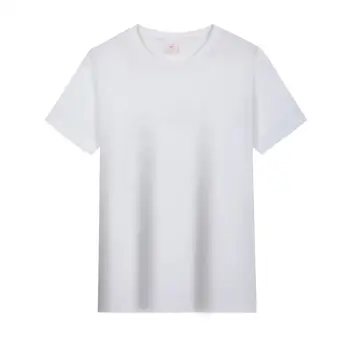 2023 bavlněné tričko plná barva kolem krku krátký rukáv ležérní unisex 3D design DIY třídy jednotné pracovní oděvy pro denní nošení Obrázek