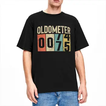 75 Let Oldometer 1973 Narodil Doplňky, T-Košile pro Muže, Ženy, Vintage 75. Narozeniny, Zábava Čisté Bavlny Odpališť Obrázek