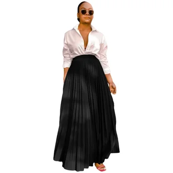 Africké Oblečení pro Ženy Jaře Roku 2024 Letní Africké Vysokým Pasem Černá Zelená Polyester Dlouhé Sukně Dashiki Africké Oblečení S-2XL Obrázek