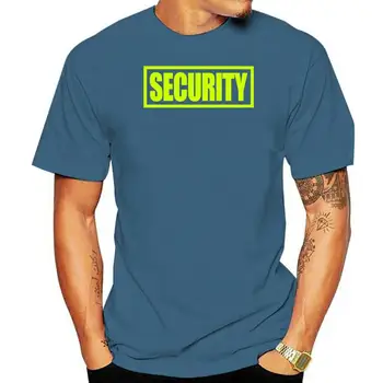 Bezpečnostní T-Shirt Black Tee Neon Yellow Textu Jednotné Košile Obrázek