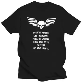 Camiseta de manga corta con emblema de Legión, camiseta de 40k, Ať nikdo Přežít, Meme, 40000 Obrázek