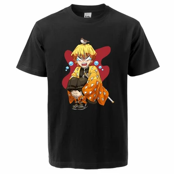 Demon Slayer Tanjirou T Košile Japonské Anime Oversize Tričko Harajuku Print Tee Trička Muž Krátký Rukáv Topy Fashion T-Košile Obrázek