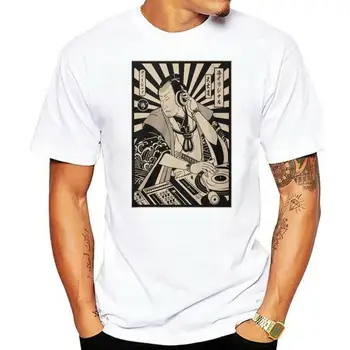 Dj Samuraj T-Shirt Módní Disco Samuraj Japonský Dárek Tričko Muži 2022 Nový Tisk Mužů T Košile Summaer Úžasné Košile Obrázek