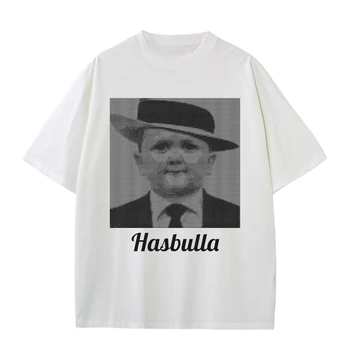 Dropshipping Hasbulla Vechten Meme Emo tričko Nadrozměrné Bavlna Krátký Rukáv Topy Mini Khabib Blogger T Shirt pro Muže, Ženy Obrázek