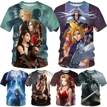 Final Fantasy XVI T-Košile Anime Hry 3D Tisk Muži Ženy Módní Nadrozměrné Krátký Rukáv T Košile Harajuku Děti Odpališť Topy Oblečení Obrázek