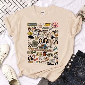 Gilmorova Děvčata tričko ženy legrační grafický designer Tee ženy streetwear 2000s komické oblečení Obrázek