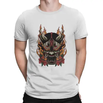 Hannya Mask T-Shirt pro Muže Hannya Hipster Bavlněné Tričko Crewneck Krátký Rukáv T Tričko Letní Oblečení Obrázek