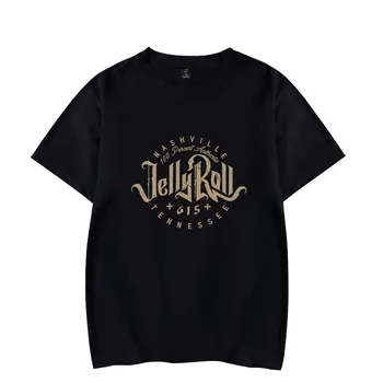 Jelly Roll Nashville trička Merch Print Tee Unisex Módní Legrační Ležérní Krátký Rukáv Obrázek