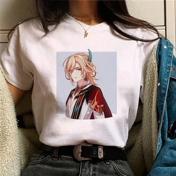 kaveh t shirt ženy harajuku designer funny t-košile dívka 2000s anime streetwear oblečení Obrázek