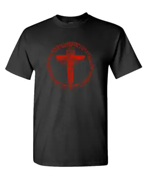 KREV CROSS - LSA OBLEČENÍ ježíš kristus pán - Bavlněné Unisex Tričko Obrázek