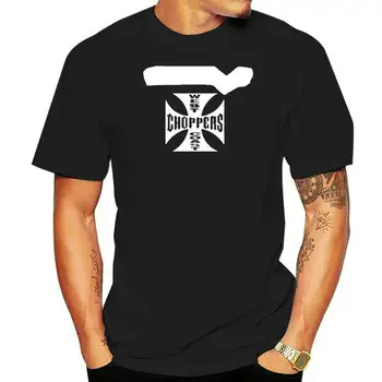 Letní Nové Pánské T-Košile Rock hudba West Coast Choppers Tištěné Krátký rukáv Módní Colorblock Pánské T-tričko, kraťasy Obrázek