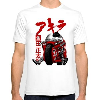 Letní Streetwear Anime Akira Kanedo Shotaro Motorka Cyberpunk Tričko Novinka Male T-košile Muži Tričko Muži Módní Trička Obrázek