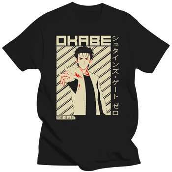 Muži tričko Steins Gate 0 Okabe Rintaro Košile Anime Steins Gate 0 T Shirt ženy T-Shirt top tees Obrázek