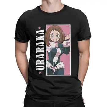Můj Hrdina Academia OCHACO URARAKA anime t shirt pro muže Jedinečné Tričko Krátký Rukáv Kolem Krku Bavlněný Plus Velikosti Oblečení Obrázek