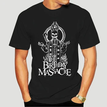 Narozeninový Masakr Kněz Vlastní Pánské Módní Černé Tričko Krátký Rukáv Bavlna T-shirt 7264X Obrázek