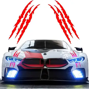 Nový Univerzální Auto Auto Samolepka Reflexní Monster Claw Scratch Stripe Značky Světlometů Obtisk Auto Samolepky, auto příslušenství, Nástroje Obrázek