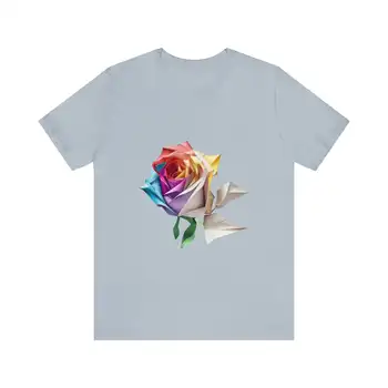 Origami Rose Tričko Obrázek