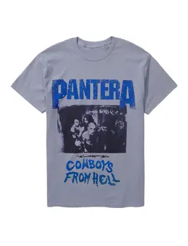 Pantera Cowboys From Hell Skupinové Foto T-Shirt Unisex Rockové Kapely Tee Obrázek