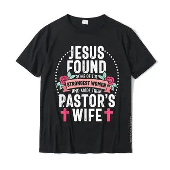 Pastor Manželka Hrdý Ježíš Křesťanské Církve Zhodnocení Dárek T-Shirt Topy & Trička Pro Muže Bavlna Top T-Košile, Strana Sleva Obrázek