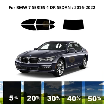 Precut nanoceramics auto UV Okno Odstín Kit Automobilové Okenní Fólie Pro BMW ŘADY 7 4 DR SEDAN 2016-2022 Obrázek